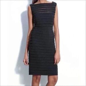 NEW Adrianna Papell Sleeveless Dark Navy Blue Sheath Dress